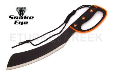 Snake Eye Tactical Full Tang Orange Two Tone Handle Machete PA-0273-21BK/OR