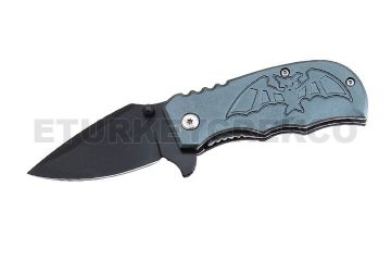 Fantasy Bat Design Action Assist Knife 3.5" Closed W/Clip