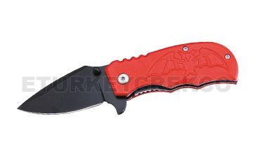 Fantasy Bat Design Action Assist Knife 3.5" Closed W/Clip