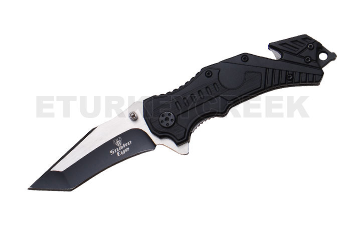 " Snake Eye " Military Style Action Assist Knife 4.5" Closed