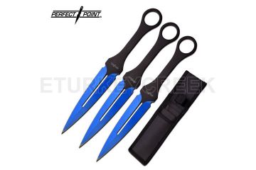 PERFECT POINT PP-105BL-9-3 THROWING KNIFE 3PC SET 9" OVERALL