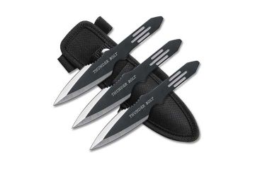3pc Throwing Knife Set with Velcro Carrying Case 5.5"