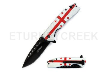 Snake Eye Tactical Spring Assist Knife 5" Closed Georgia