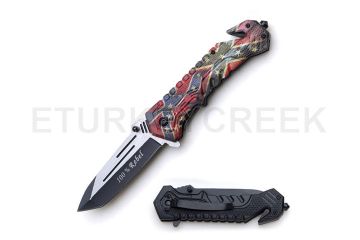 SNAKE EYE TACTICAL RECUSE STYLE SPRING ASSIST KNIFE 4.5 CLOSED