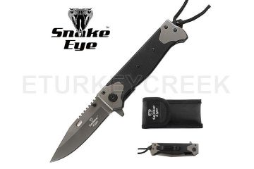 SNAKE EYE TACTICAL HEAVY DUTY SPRING ASSIST KNIFE 4.5" CLOSED