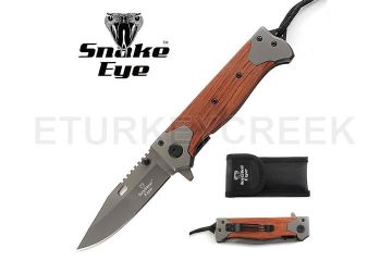 SNAKE EYE TACTICAL HEAVY DUTY SPRING ASSIST KNIFE 4.5" CLOSED