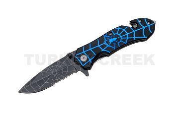 Spider Collection Rescue Style Spring Assist Knife 4.5" Closed