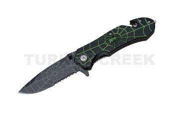 Spider Collection Rescue Style Spring Assist Knife 4.5" Closed