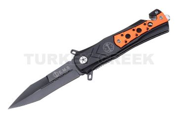 "E-M-S" Rescue Folder Spring Assist Knife 4.5" Closed