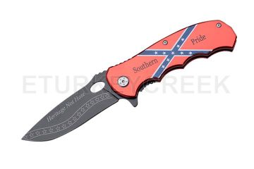 " Southern Pride " CSA Tactical Folder Spring Assist Knife 4.5