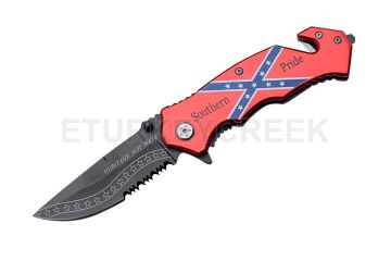 " Southern Pride " CSA Tactical Folder Spring Assist Knife 4.5