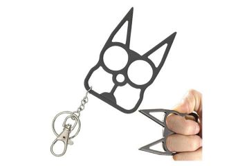 Cat Self Defensive Key Chain Size 3.14 X 1.96 inch Black