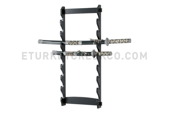 8 PC Wall Mount Sword Display Rack