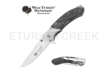 Wild Turkey Handmade Collection Spring Assist Knife 4.5" Closed