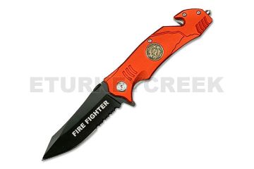 4.5" Closed Fire Fighter Rescue Folder Action Assist Knife