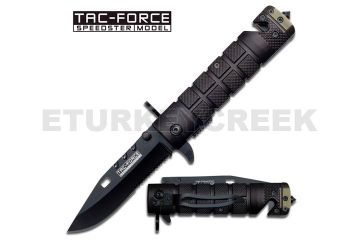 Bayonet Style Rescue Action Assist Knife 4.5" Closed Green