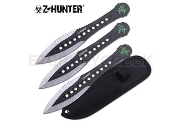 Z HUNTER ZB-163-3BK THROWING KNIFE 3PCS SET 7.5" OVERALL